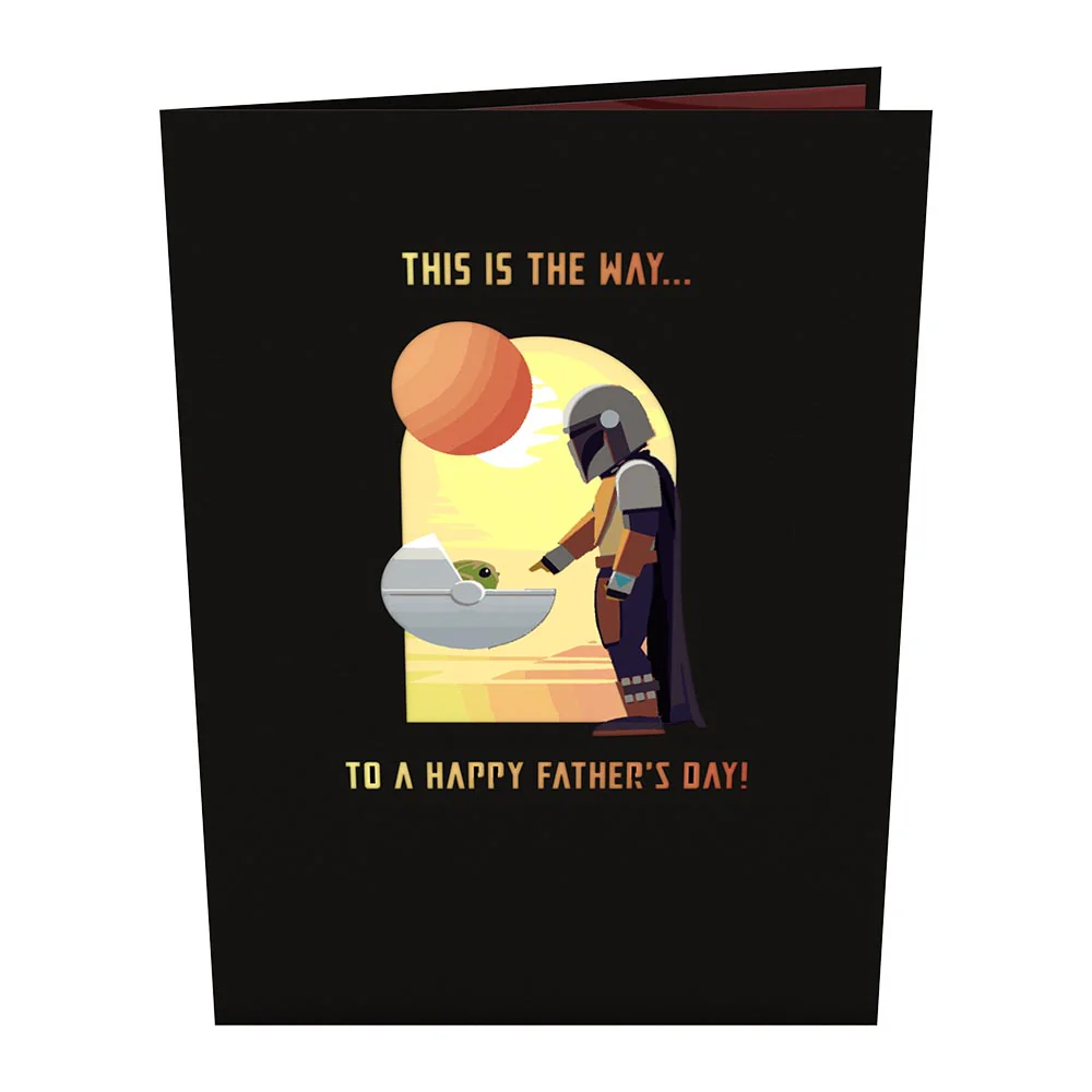 Star Wars™ The Mandalorian™ A Mandalorian Father's Day Pop-Up Card - Image 4