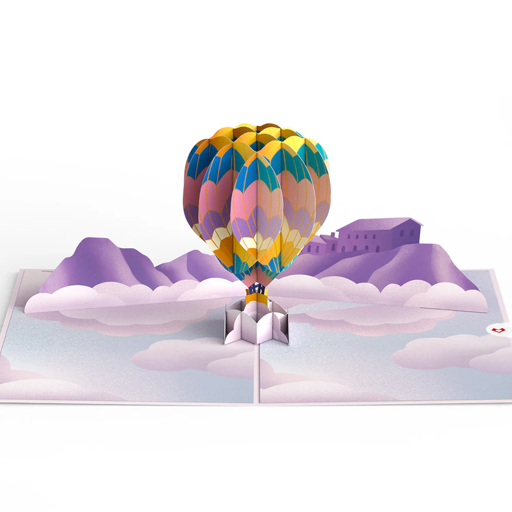 Adventure Awaits Hot Air Balloon Pop-Up Card - Image 3