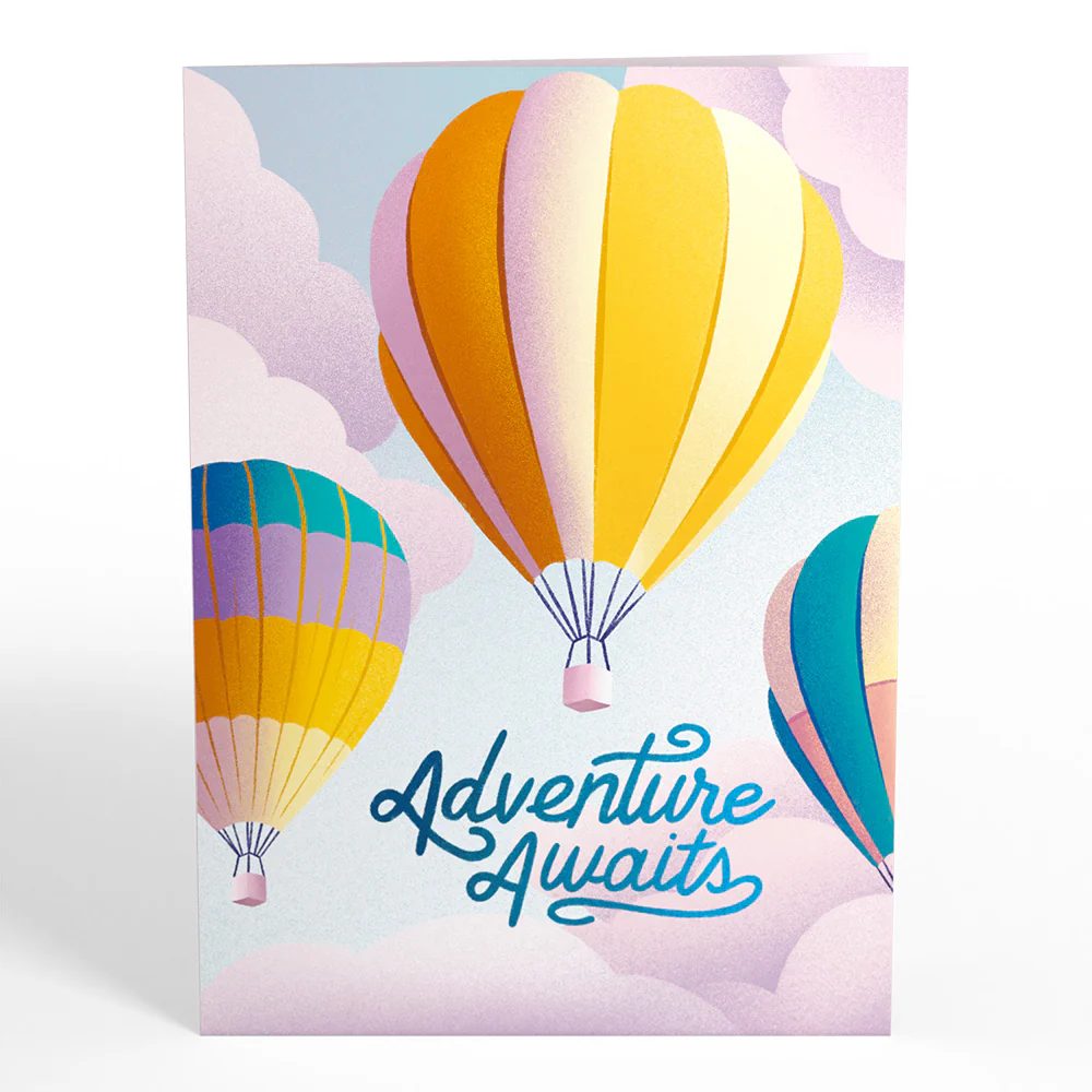 Adventure Awaits Hot Air Balloon Pop-Up Card - Image 4