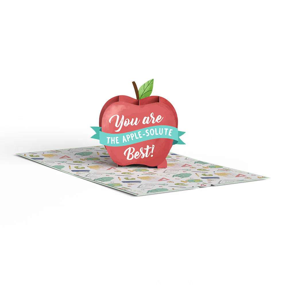 Amazing Teacher Apple Pop-Up Card - Image 3