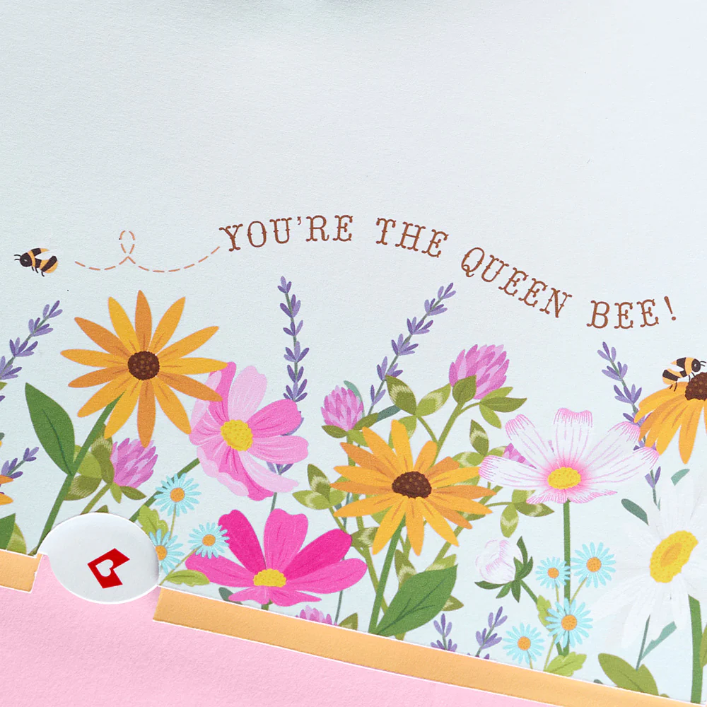 'Bee-u-tiful Mom' Queen Bee Plushpop Card - Image 3