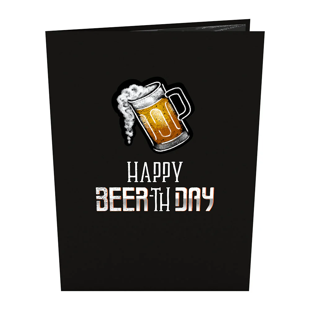 Beer-th Day Pop-Up Card - Image 4