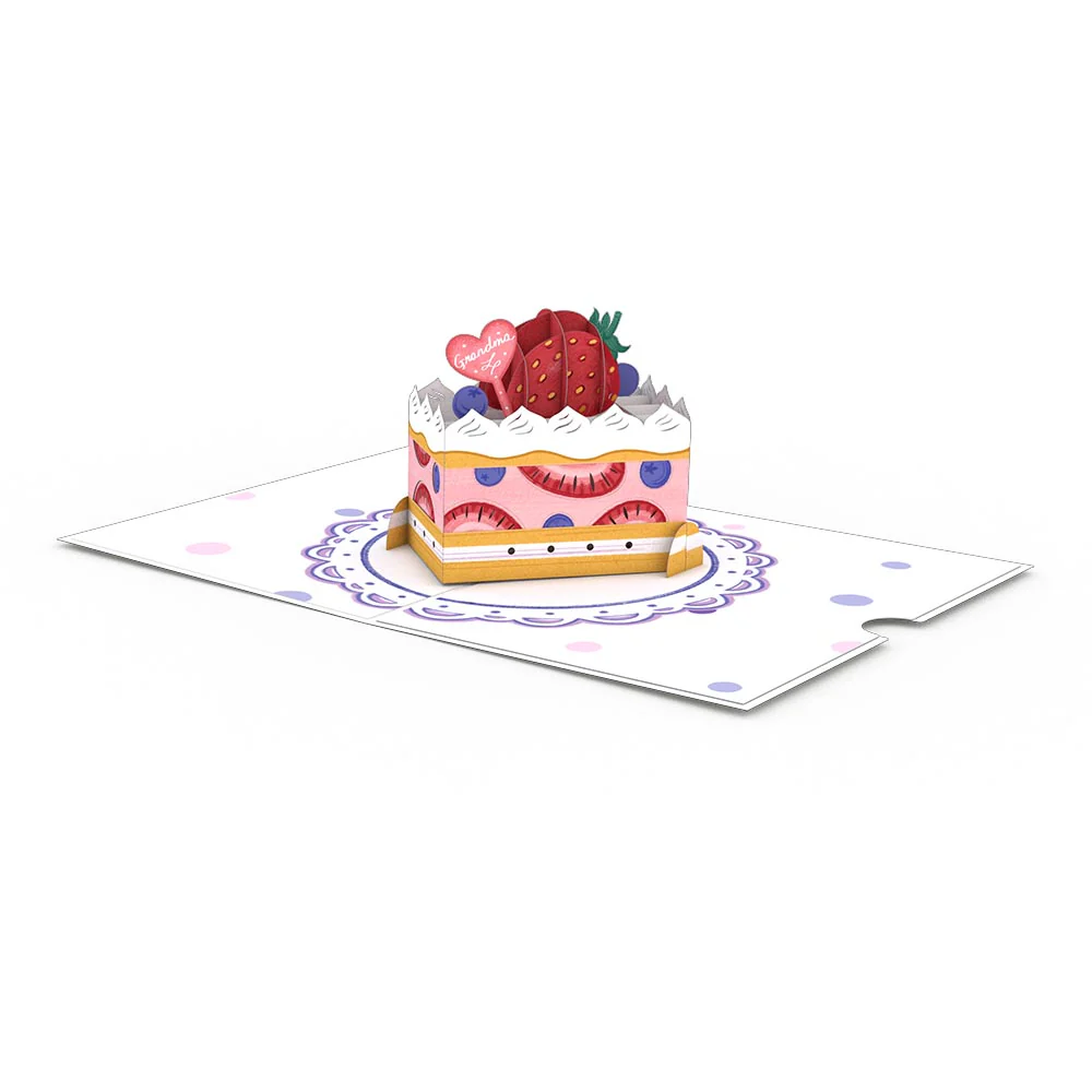 Berry Sweet Grandma Pop-Up Card - Image 3