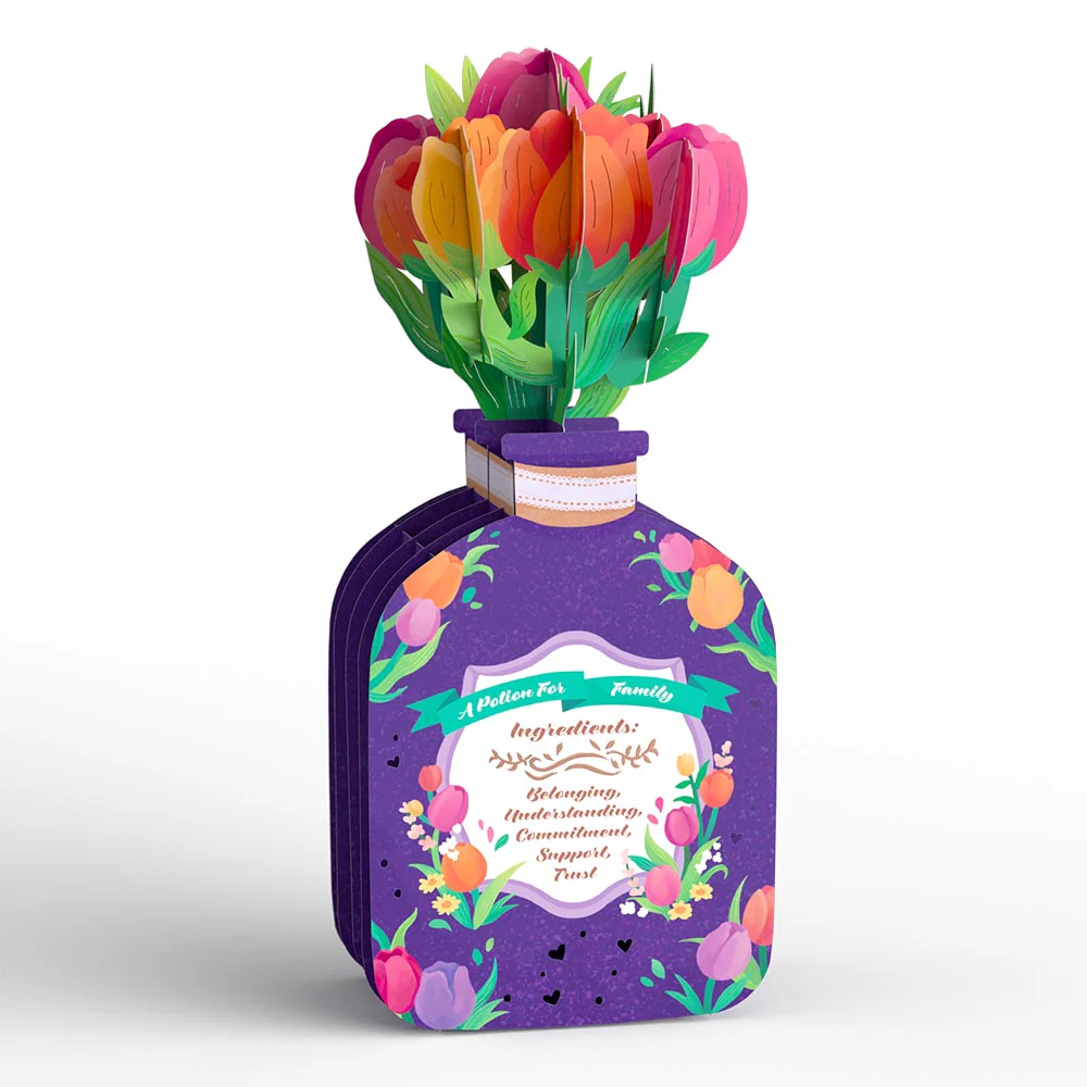 Better Together Pop-Up Card with Mini Potion Bouquet - Image 5