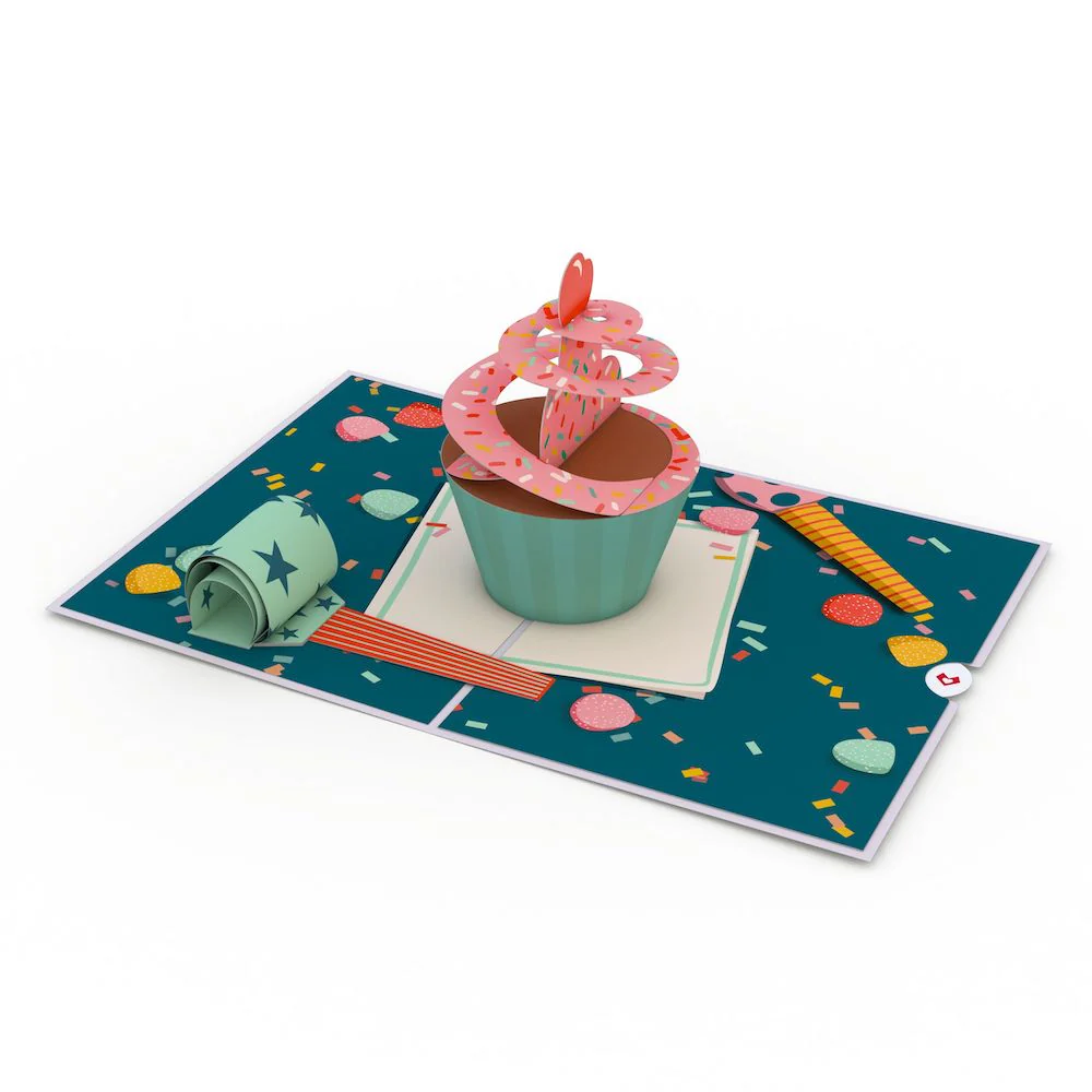 Birthday Cupcake Pop-Up Card - Image 3