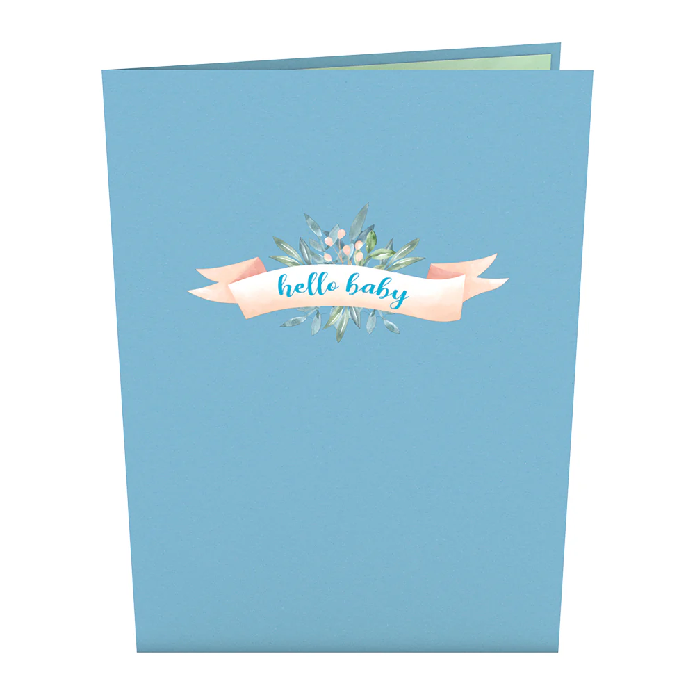 Blue Baby Carriage Pop-Up Card - Image 4