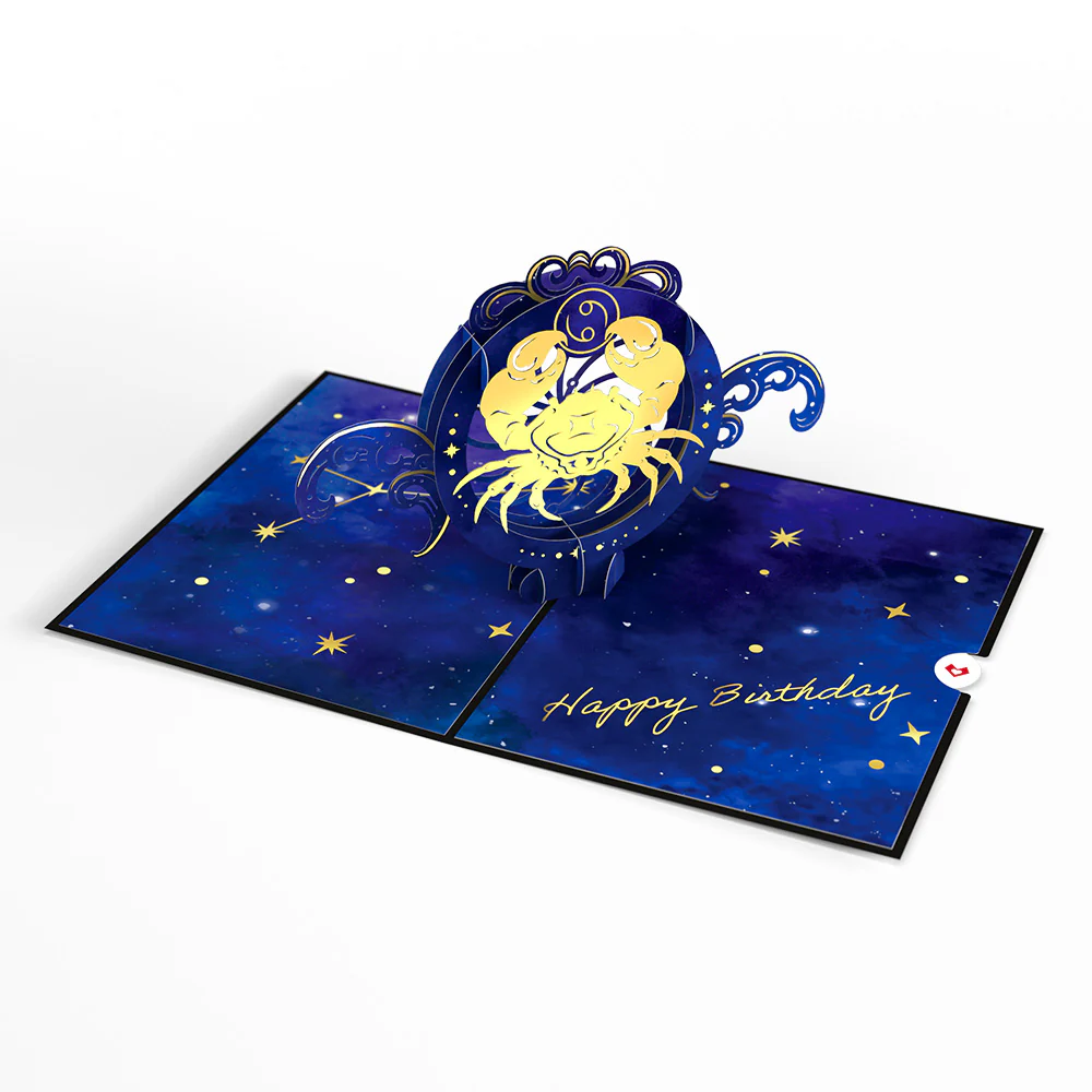 Cancer Zodiac Birthday Pop-Up Card - Image 5