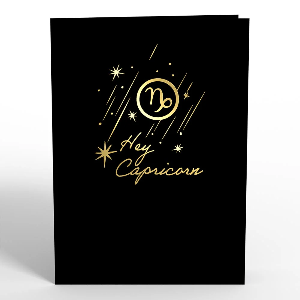 Capricorn Zodiac Birthday Pop-Up Card - Image 4