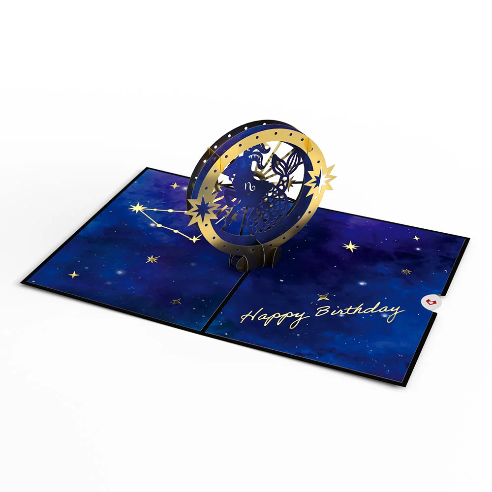 Capricorn Zodiac Birthday Pop-Up Card - Image 5
