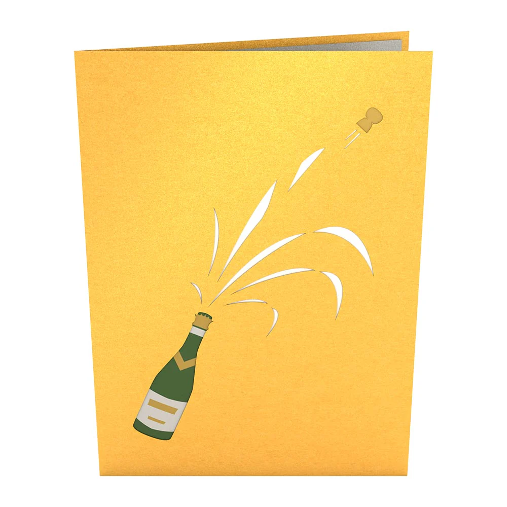 Champagne Celebration Pop-Up Card - Image 4