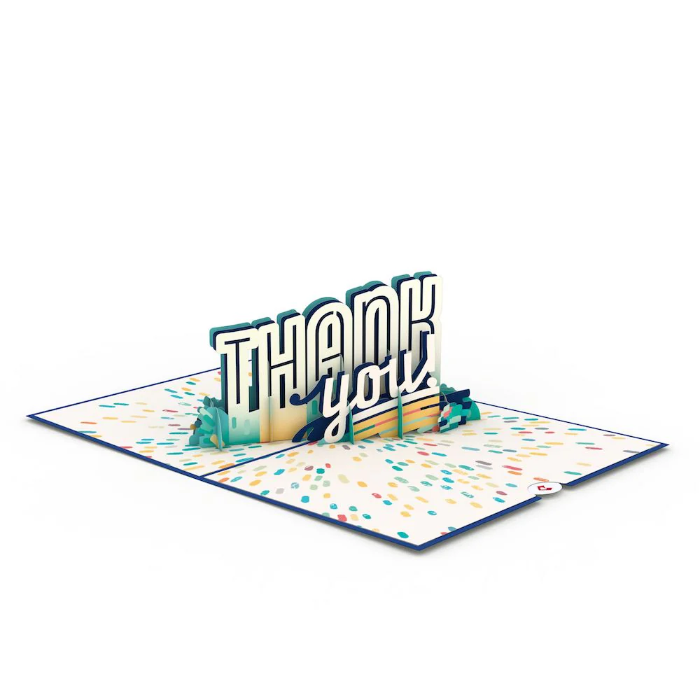 Colorful Thank You Pop-Up Card - Image 3