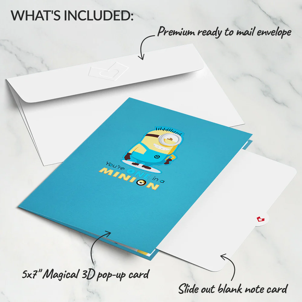 Despicable Me You're One in a Minion Pop-Up Card - Image 5