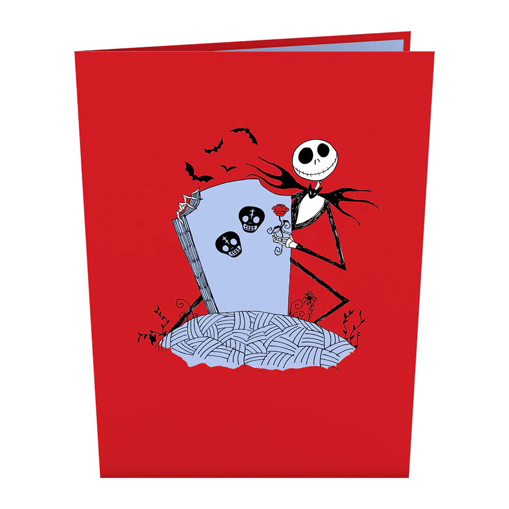 Disney Tim Burton's The Nightmare Before Christmas Card with Mini Bouquet - Image 4