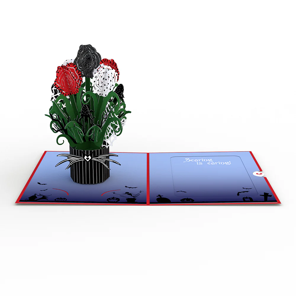 Disney Tim Burton's The Nightmare Before Christmas Card with Mini Bouquet - Image 5