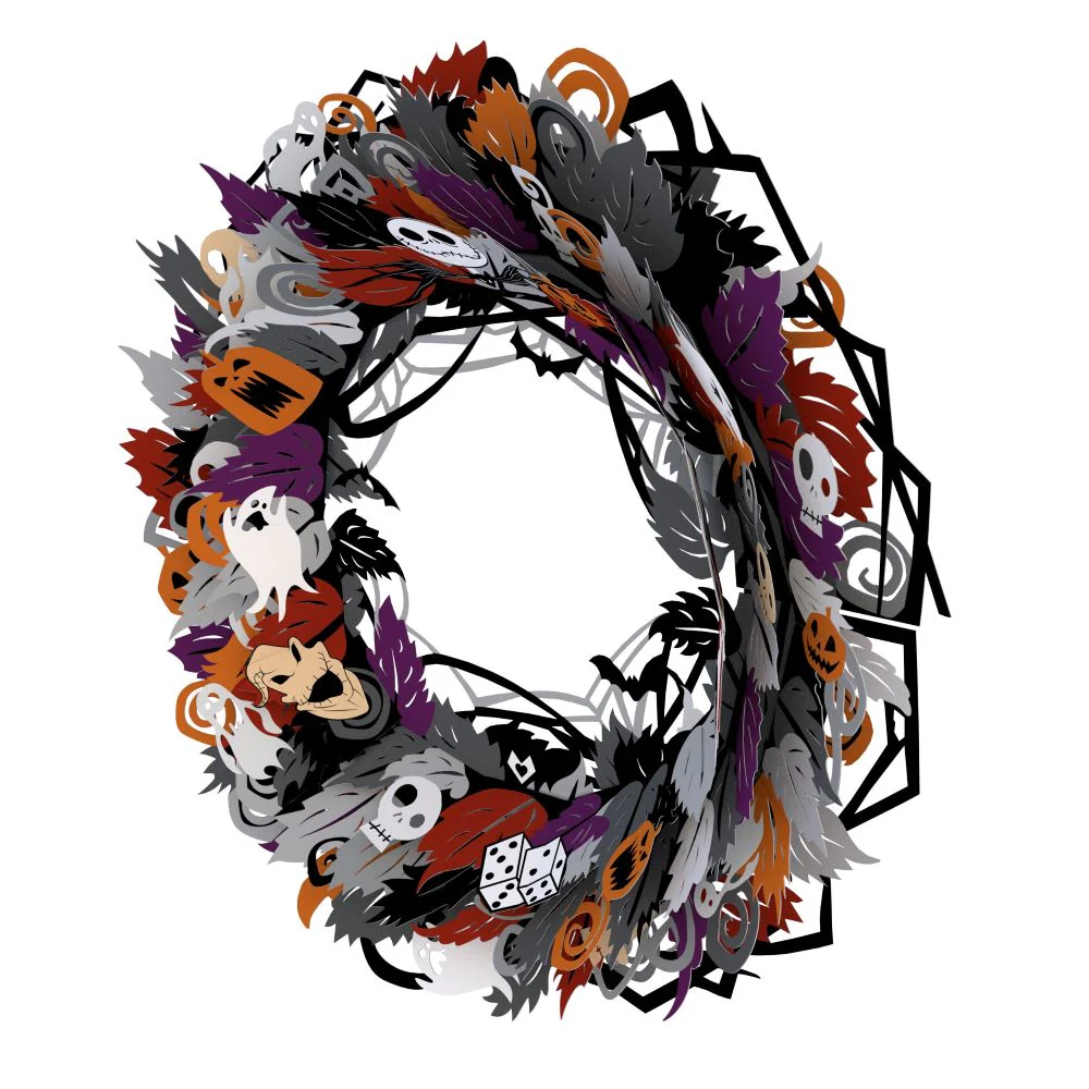 Disney Tim Burton's The Nightmare Before Christmas Halloween Wreath - Image 4