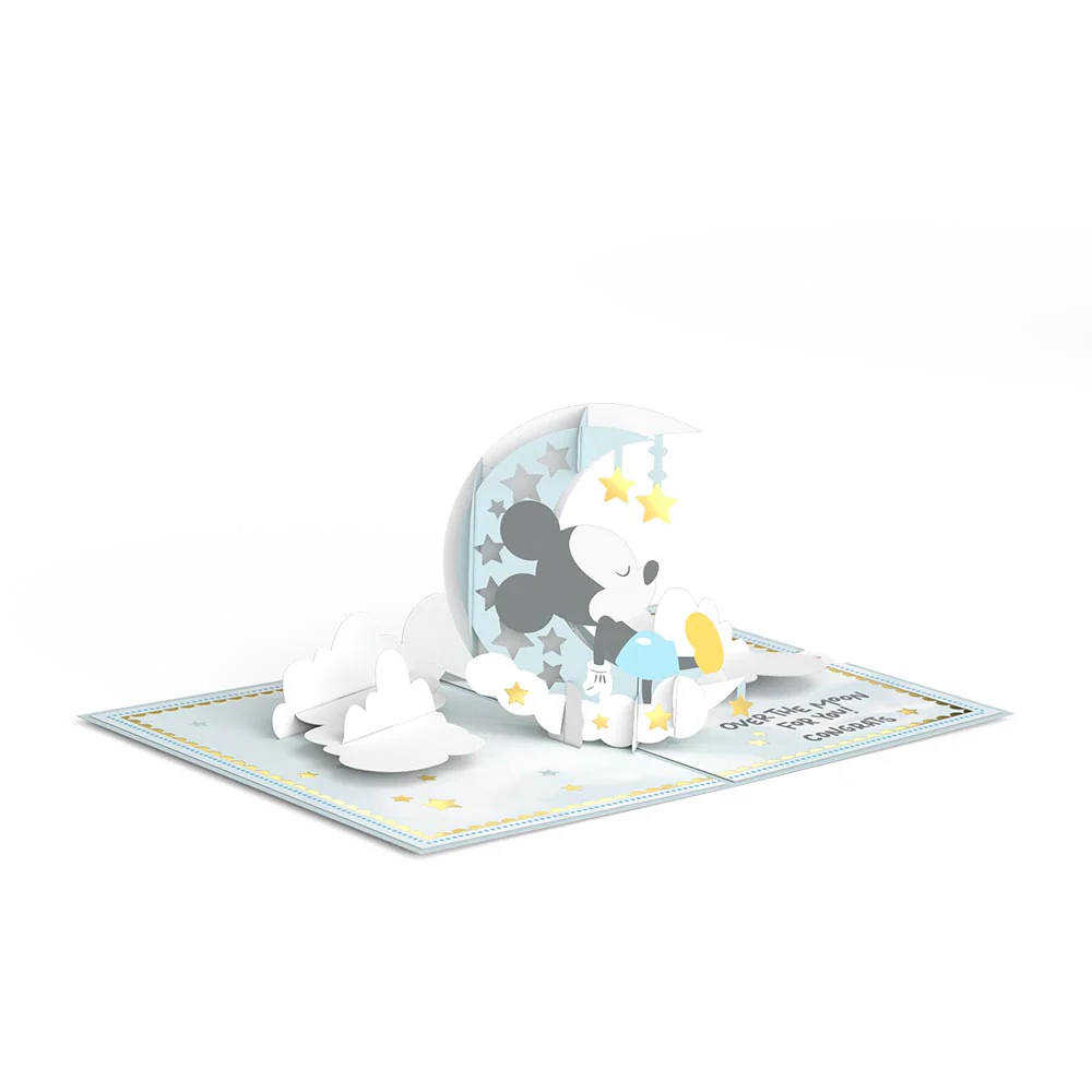 Disney's Mickey Mouse Over the Moon Baby Pop-Up Card - Image 3