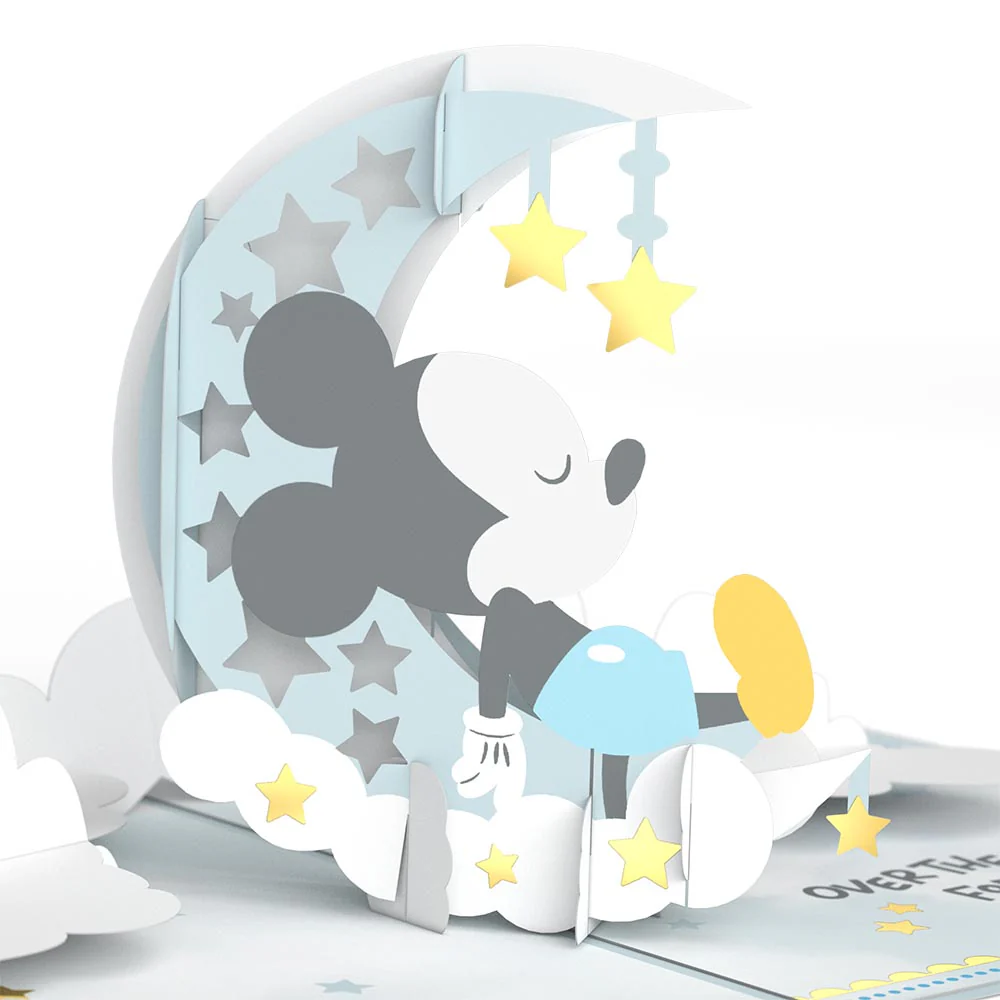 Disney's Mickey Mouse Over the Moon Baby Pop-Up Card - Image 5