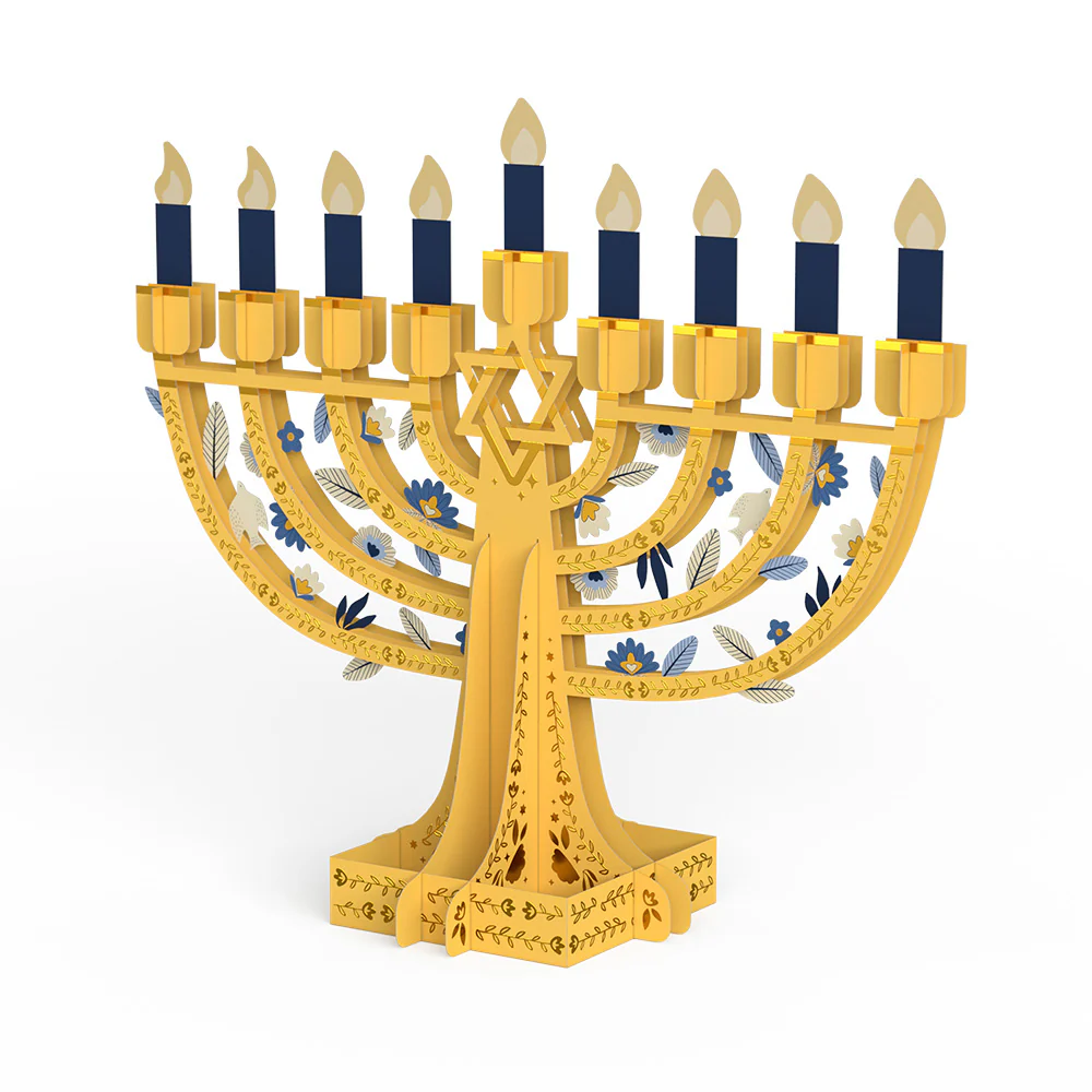 Elegant Interactive Menorah Giant Pop-Up Gift - Image 4
