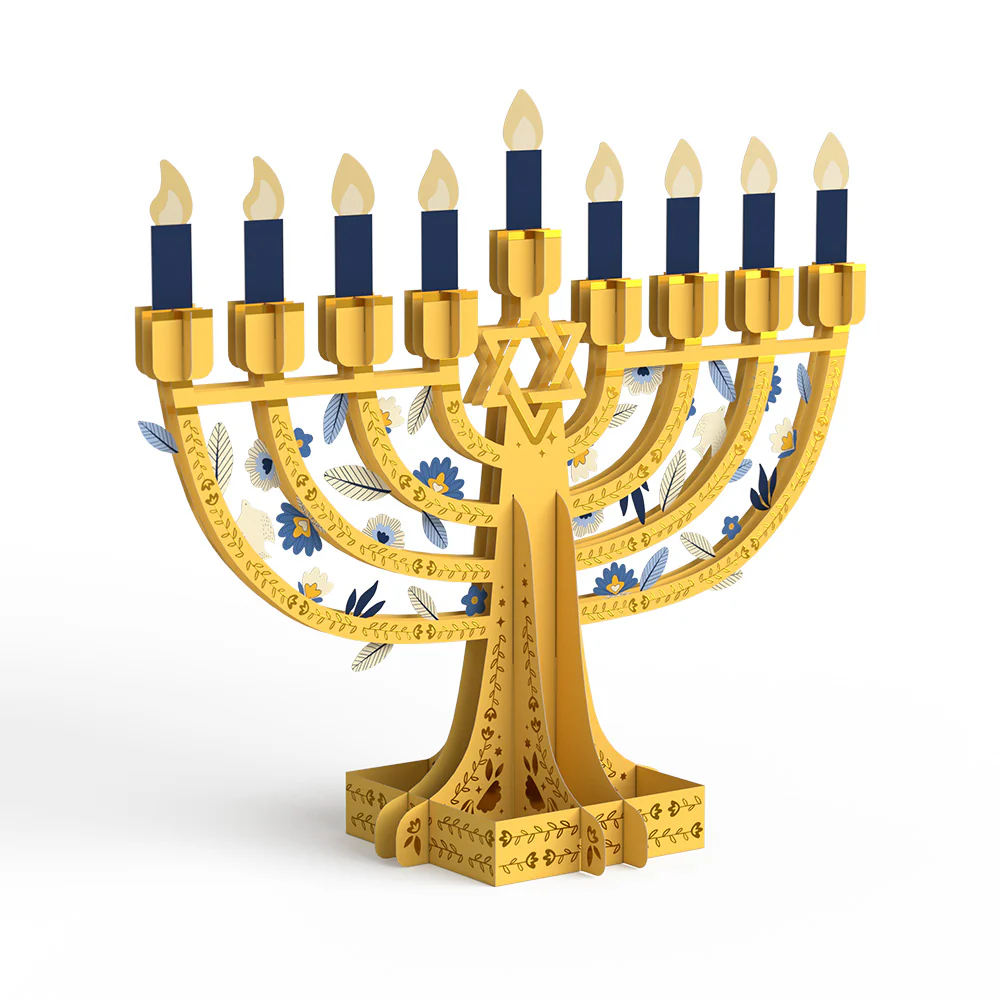 Elegant Interactive Menorah Giant Pop-Up Gift - Image 5