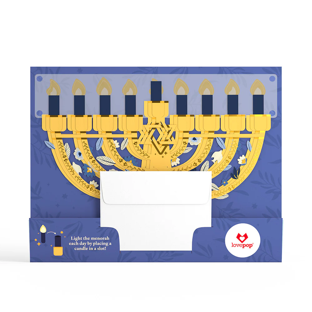 Elegant Interactive Menorah Giant Pop-Up Gift - Image 6