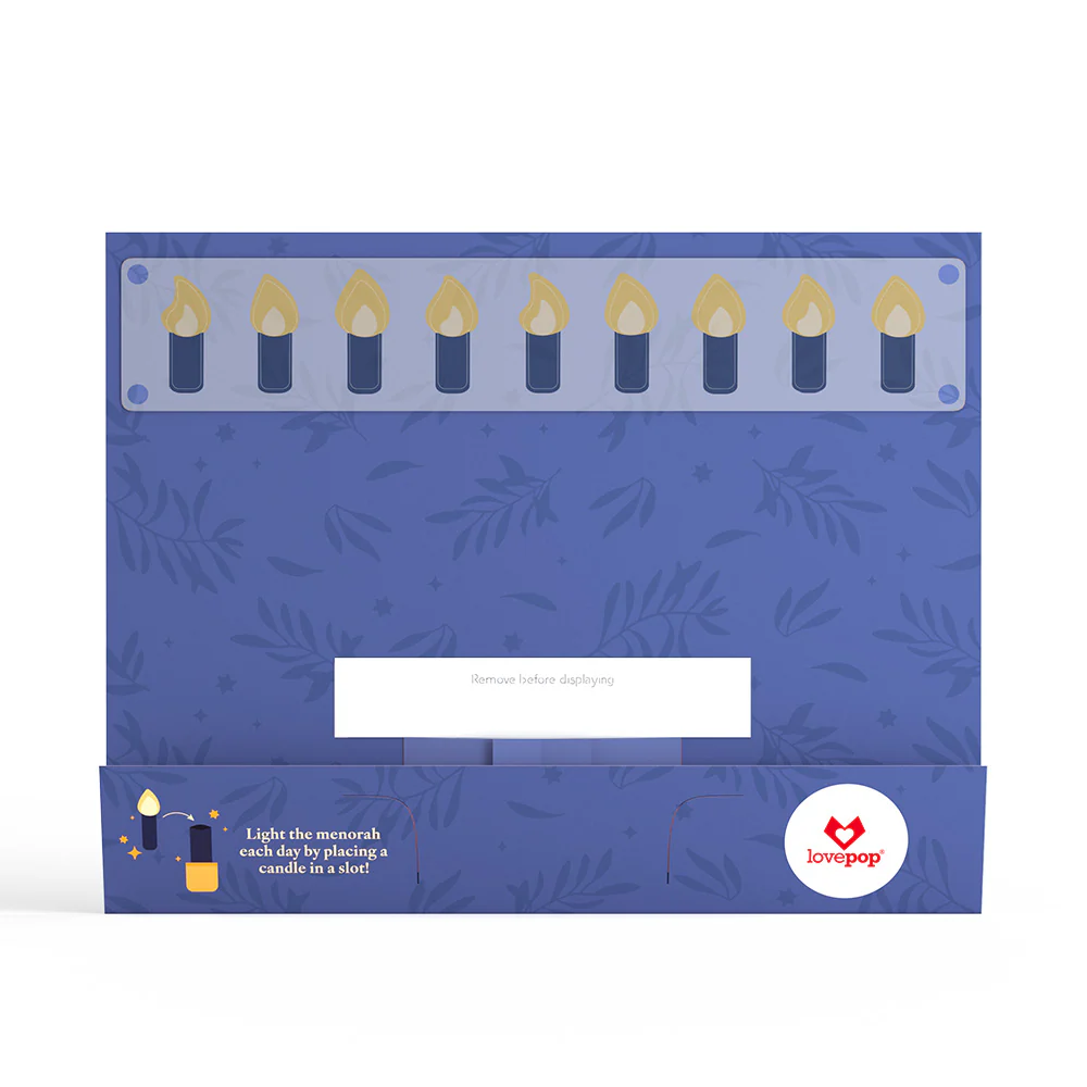 Elegant Interactive Menorah Giant Pop-Up Gift - Image 7