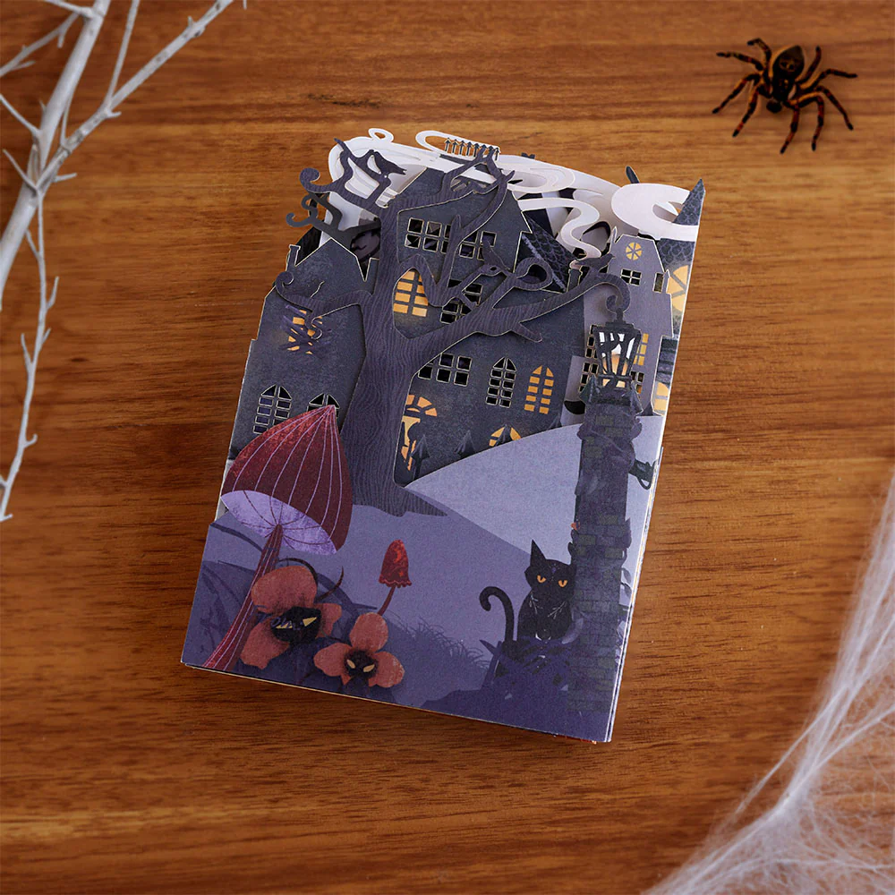 Enchantingly Eerie Halloween Village Loooooong Card™ (Expands to 2 feet) - Image 3