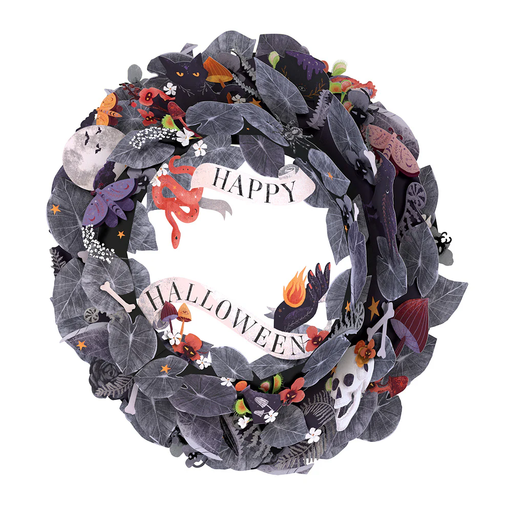 Enchantingly Eerie Halloween Wreath - Image 3