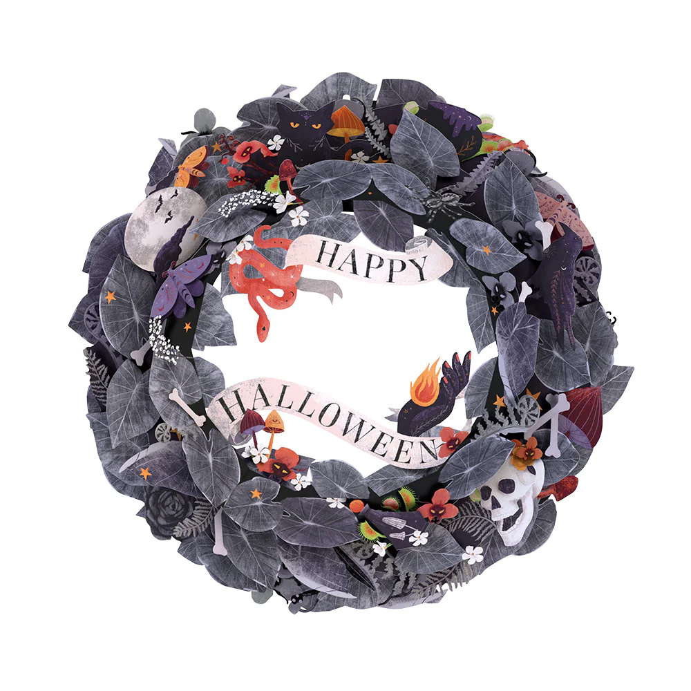 Enchantingly Eerie Halloween Wreath - Image 4