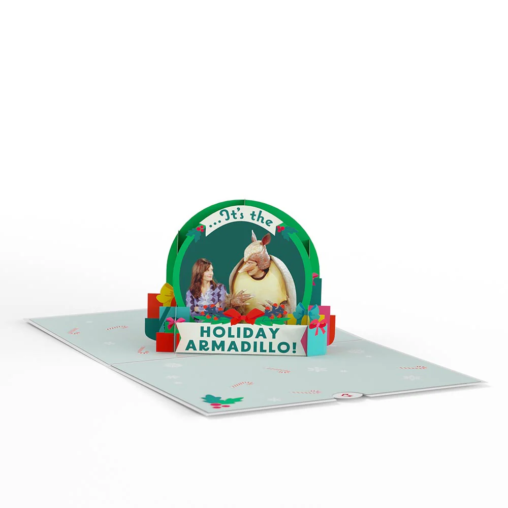 Friends Holiday Armadillo Pop-Up Card - Image 3