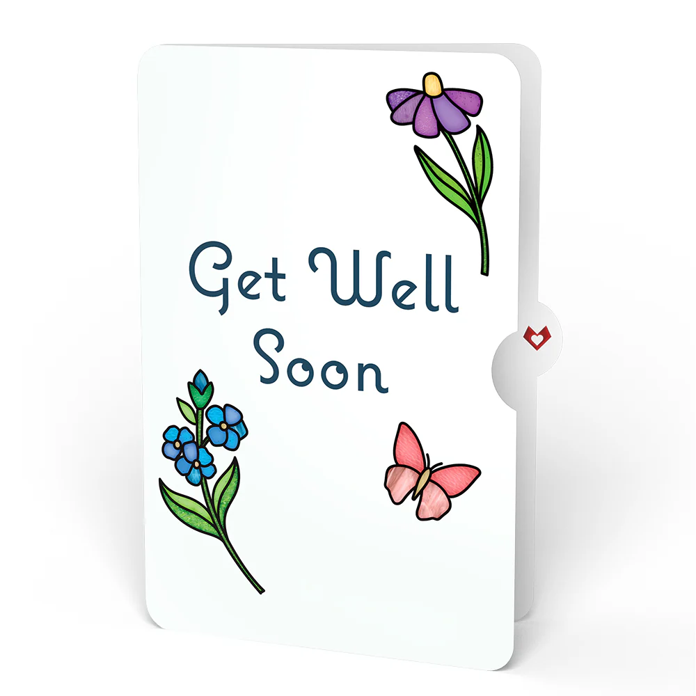 Garden Glow Get Well Soon Suncatcher Bouquet and Sentiment Set - Image 4