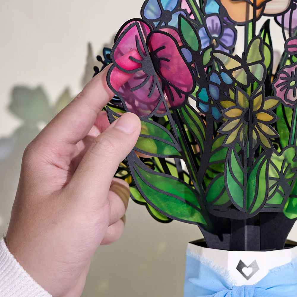 Garden Glow Miss You Suncatcher Bouquet and Sentiment Set - Image 3