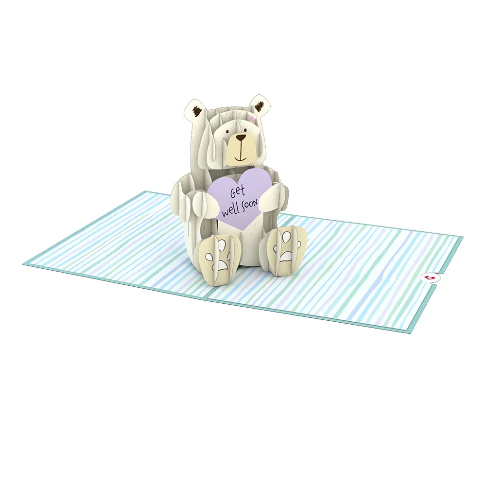 Get Well Bear Pop-Up Card - Image 3