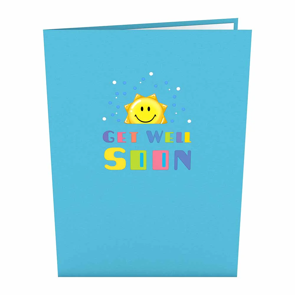 Get Well Soon Balloons Pop-Up Card - Image 4