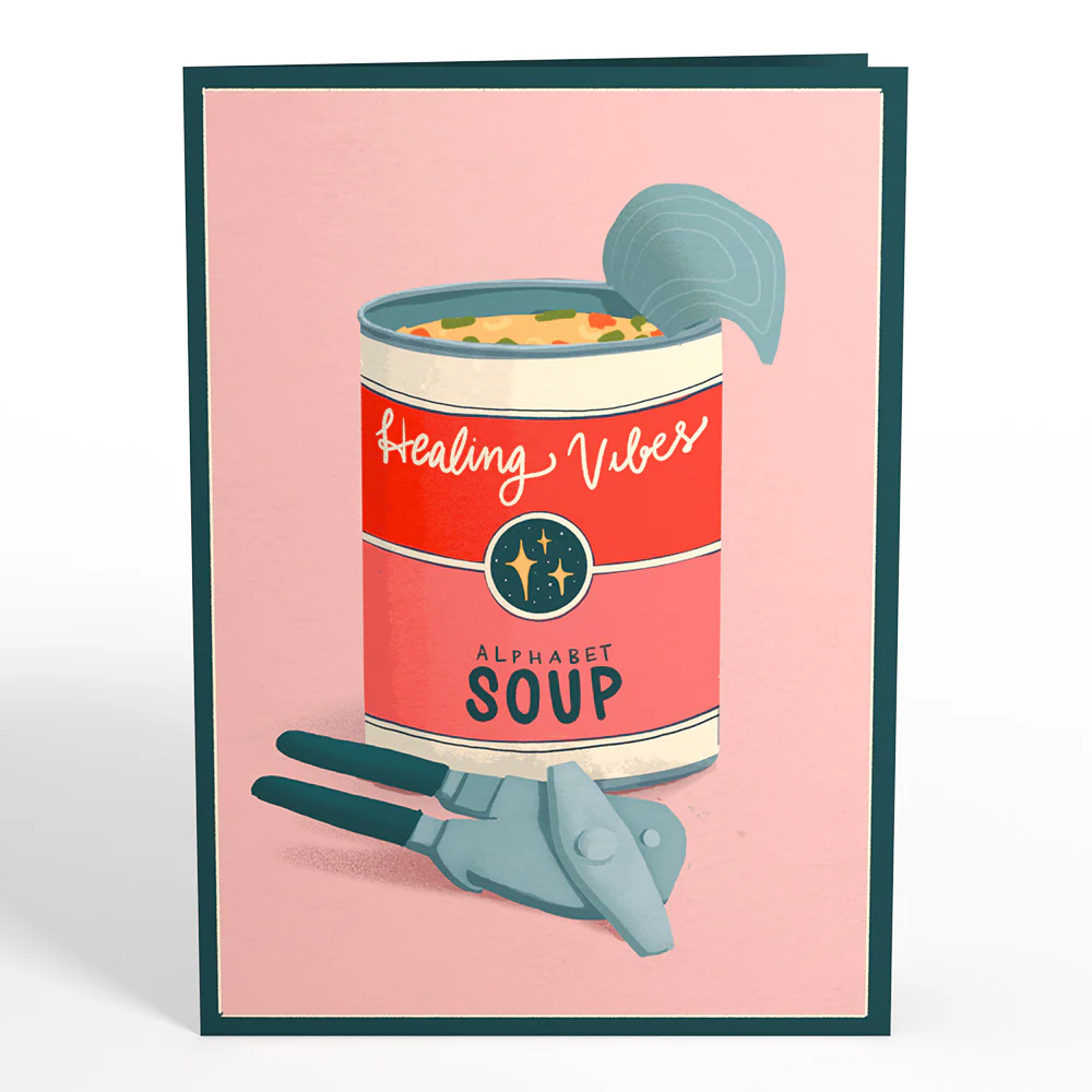 Get Well Soon Soup Pop-Up Card - Image 4