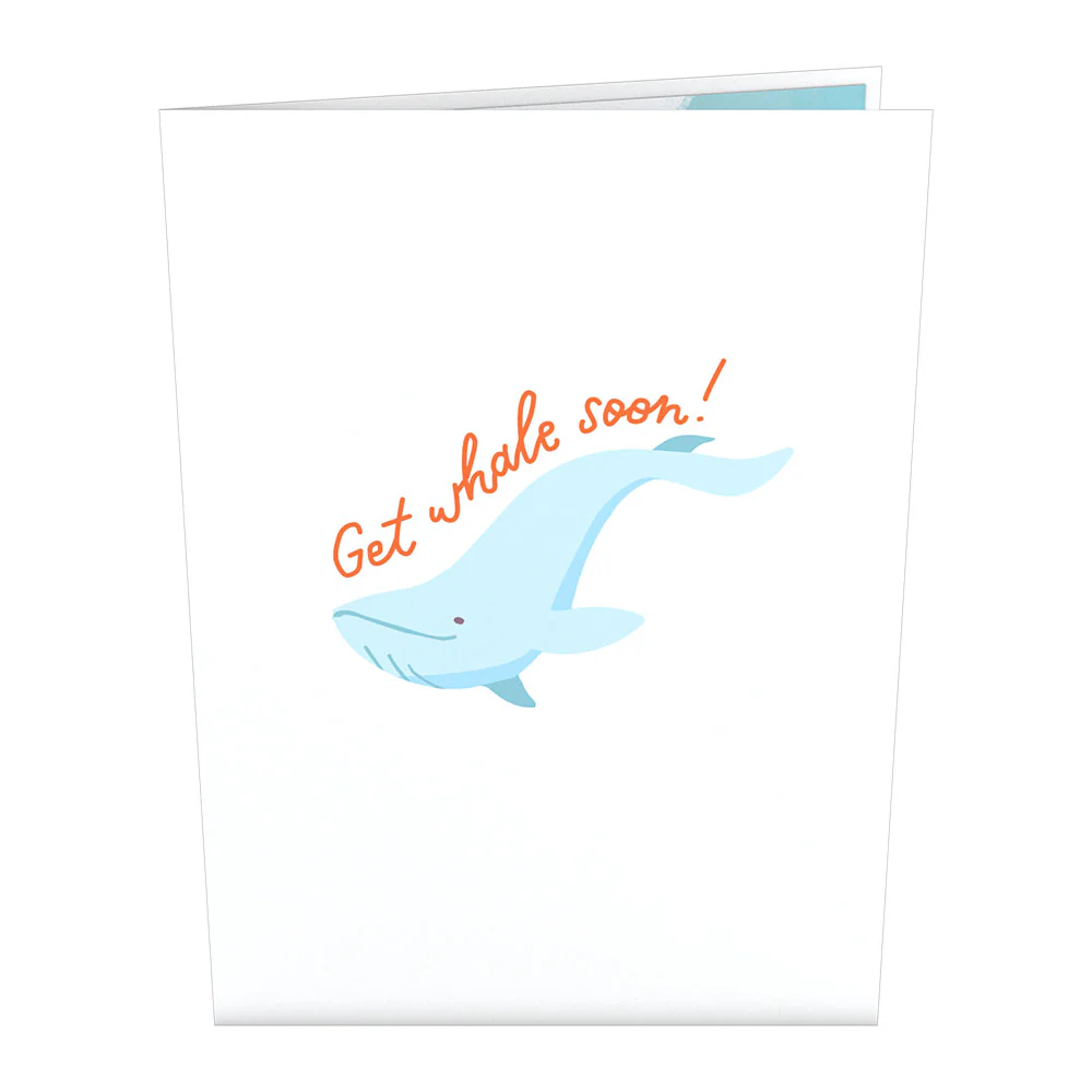 Get Well Whale Pop-Up Card - Image 4