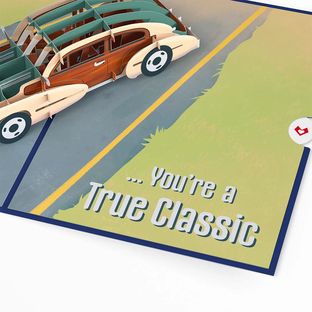 Grandpa Classic Car Pop-Up Card - Image 3