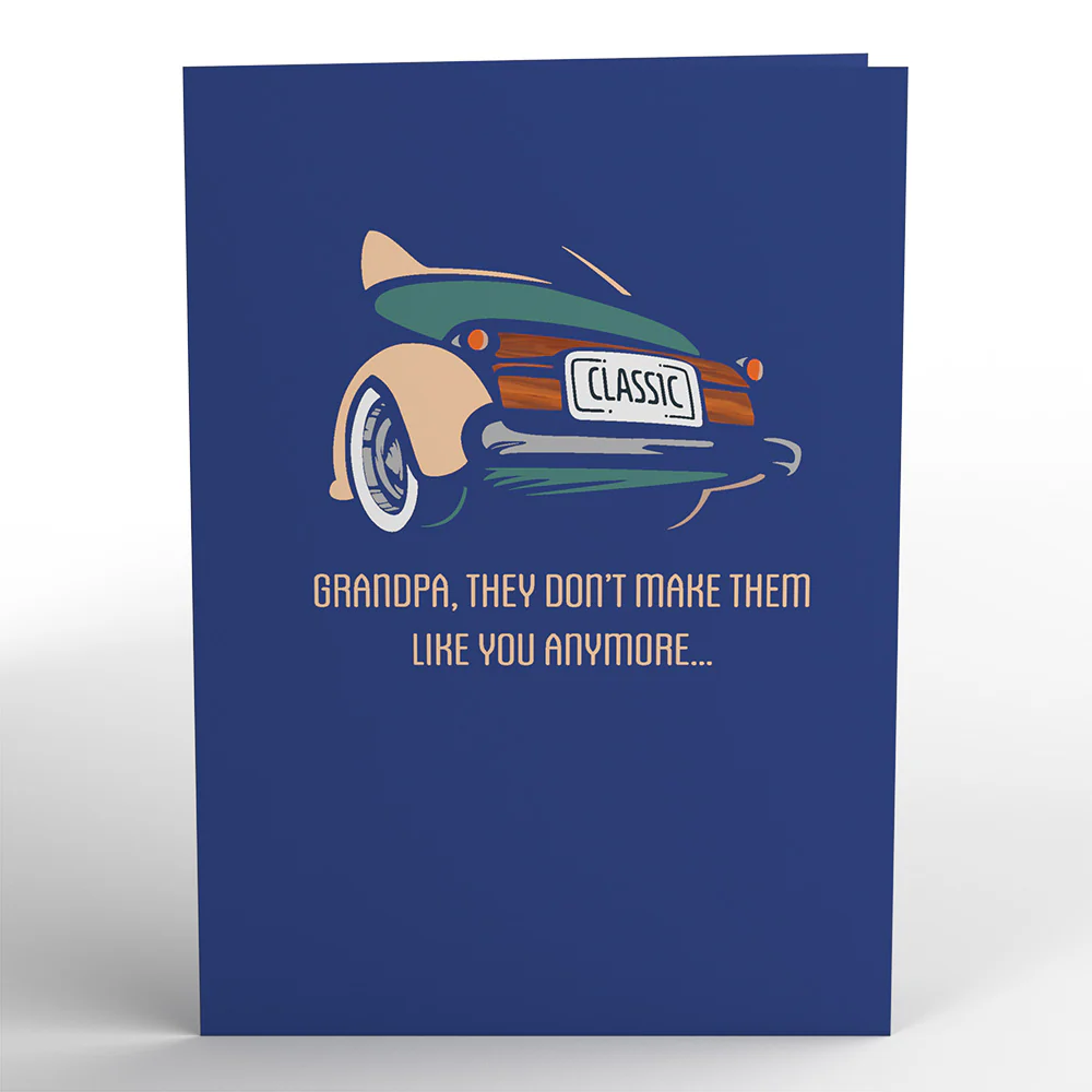 Grandpa Classic Car Pop-Up Card - Image 5