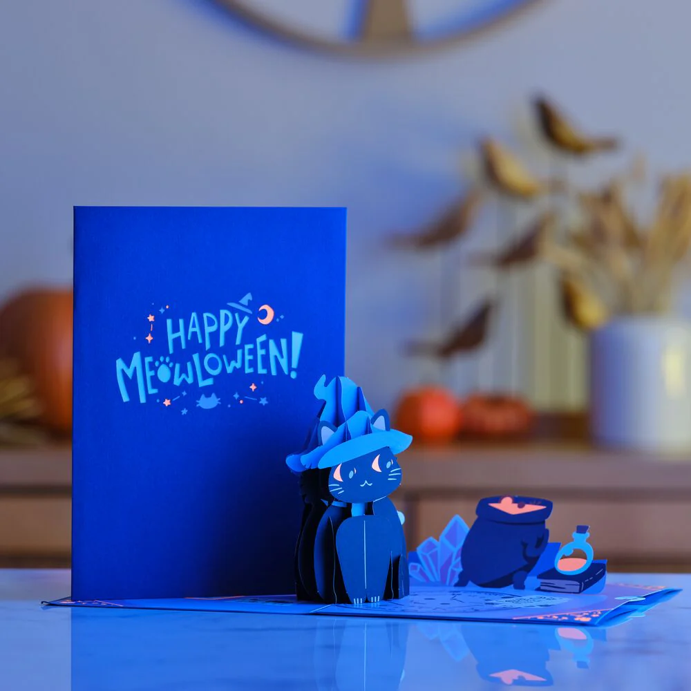 Halloween Cat Classic Pop-Up Card - Image 5