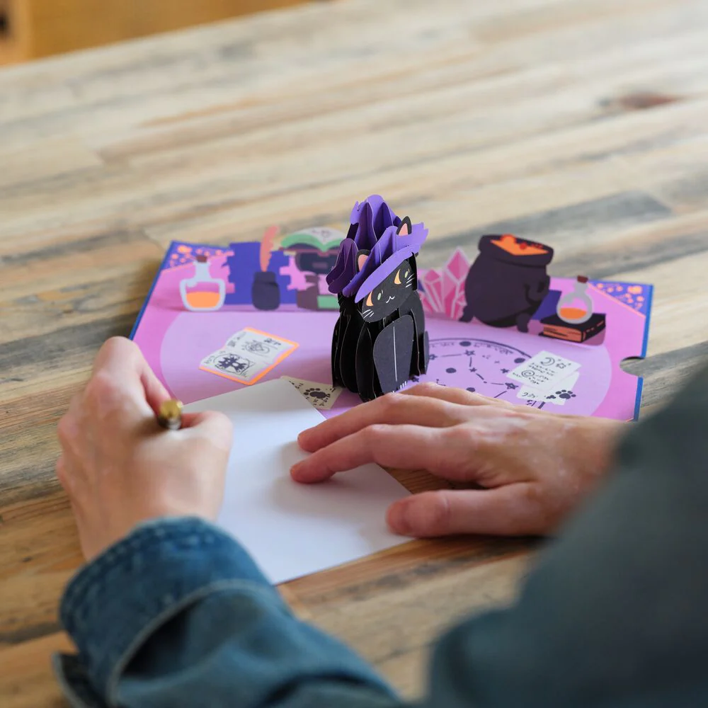 Halloween Cat Classic Pop-Up Card - Image 6