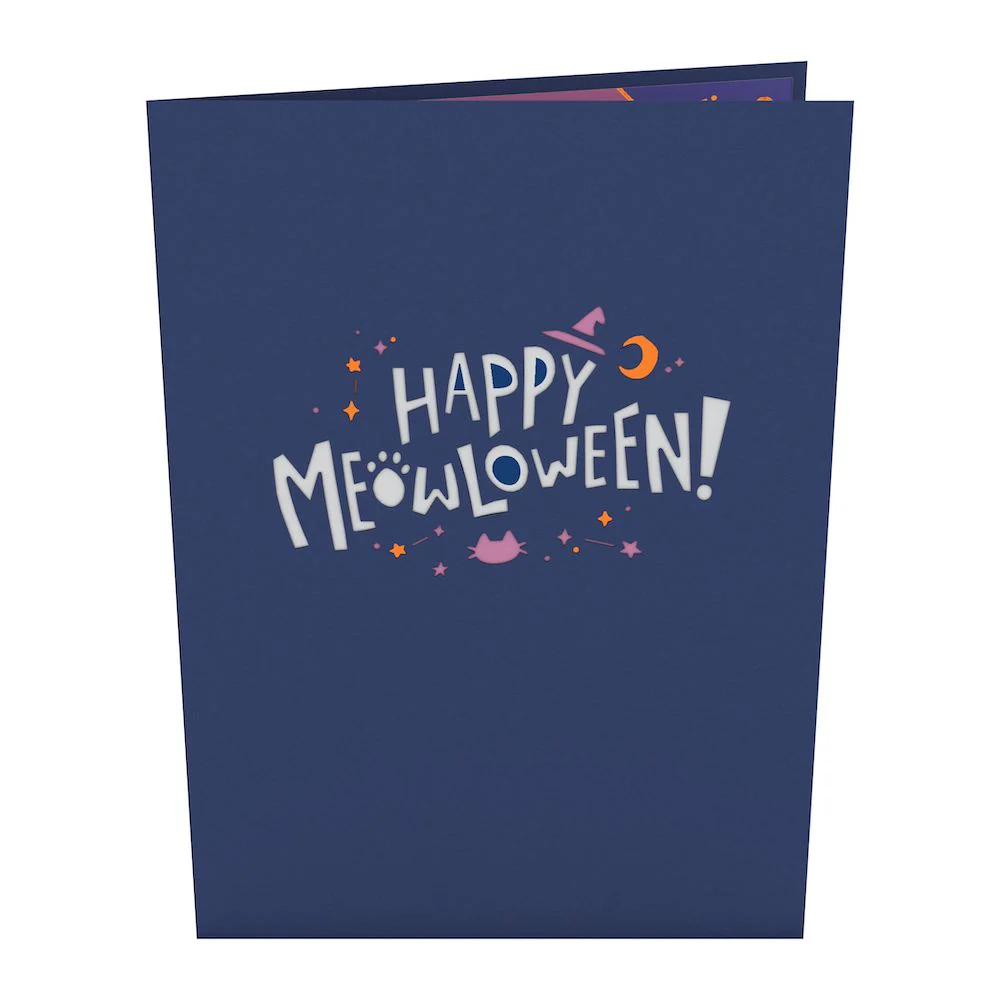 Halloween Cat Classic Pop-Up Card - Image 8