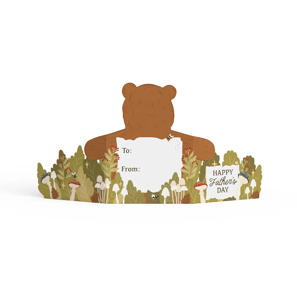 Happy Father's Day Bear Tri-Fold Card - Image 3