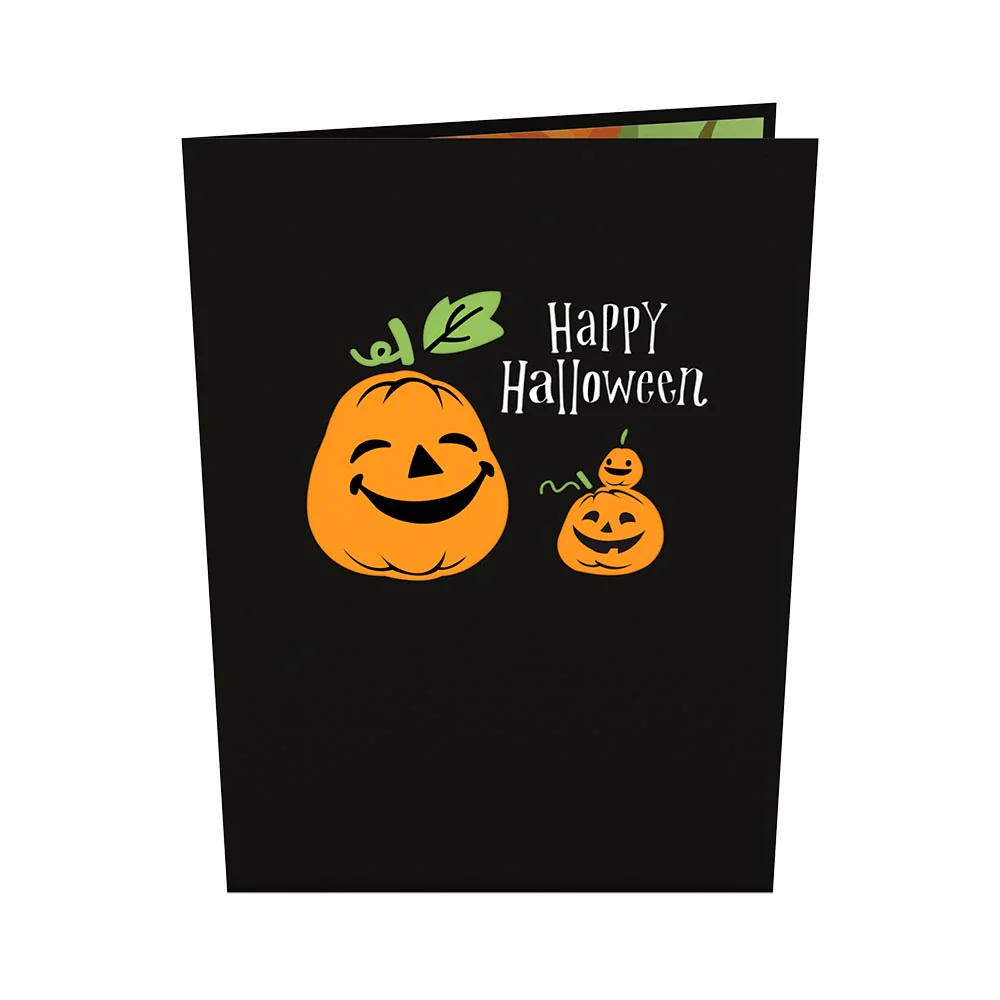 Happy Halloween Pumpkin Pop-Up Card - Image 6