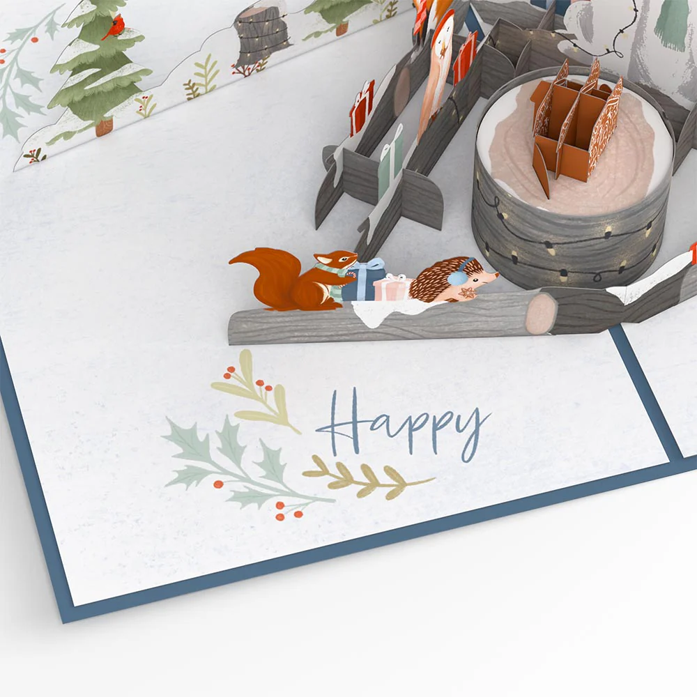 Holiday Woodland Animals Pop-Up Card - Image 6