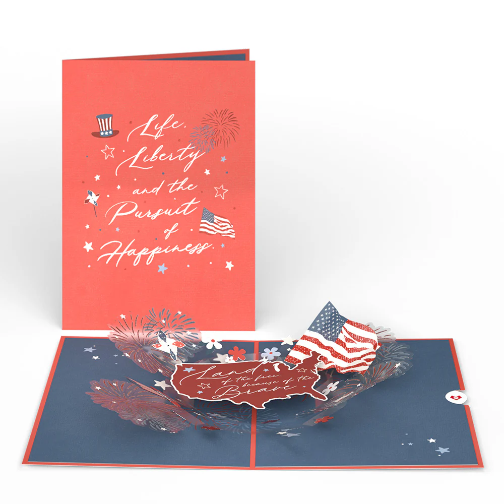 Land of the Free Patriotic Pop-Up Card - Image 5