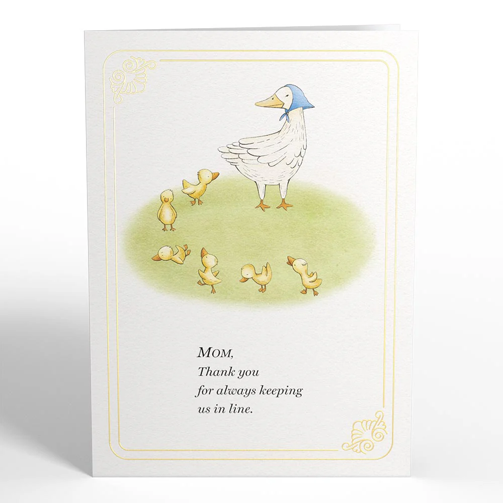 Mom Duck and Ducklings Pop-Up Card - Image 4