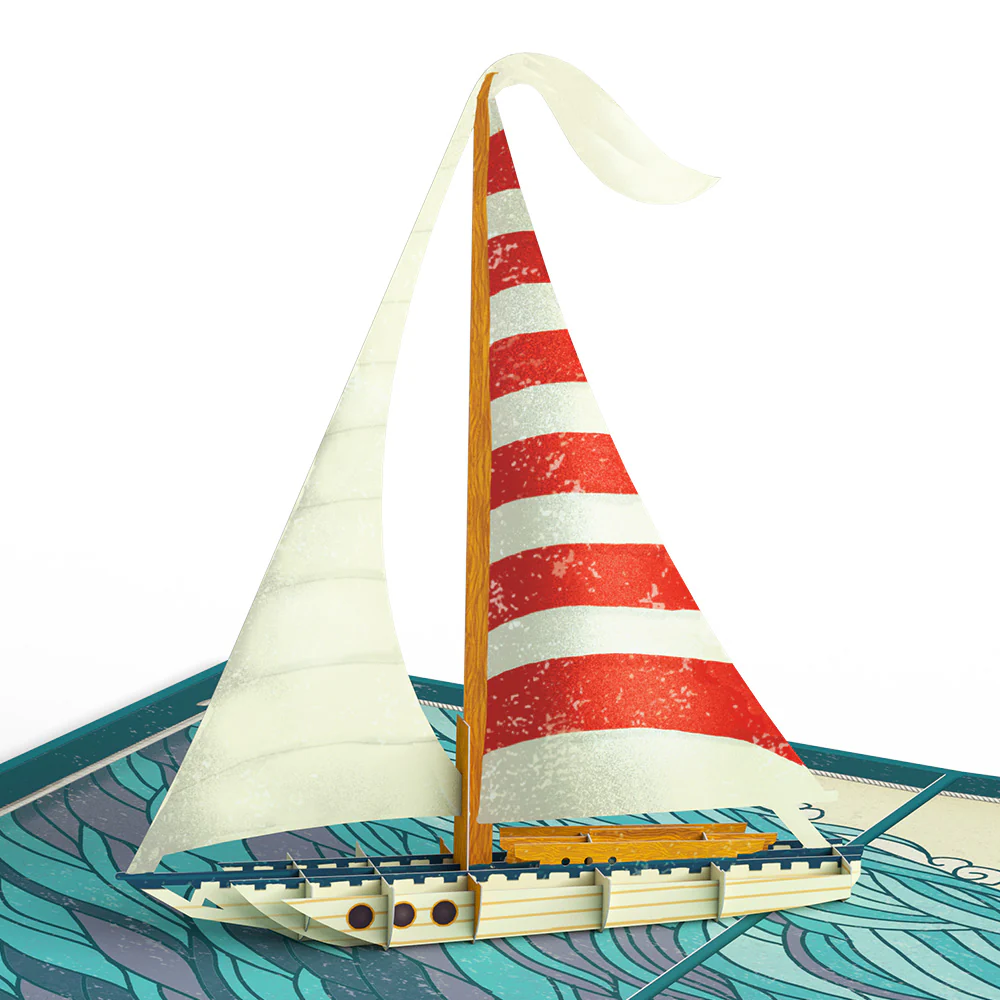 Sailboat on the Horizon Thinking of You Pop-Up Card and Sentiment Set - Image 3