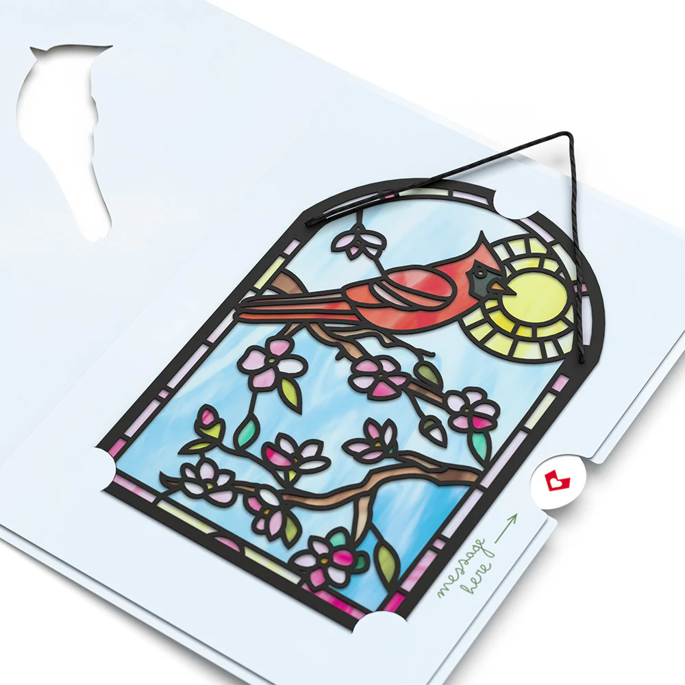 Sending Sunshine Cardinal Suncatcher Card - Image 4