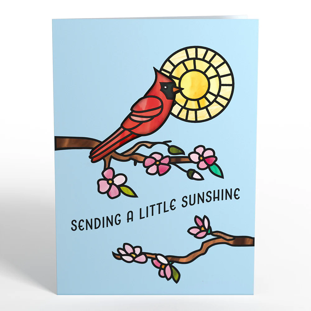 Sending Sunshine Cardinal Suncatcher Card - Image 5