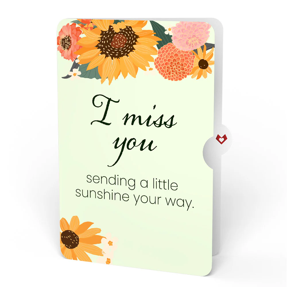 Sunflower Butterflies Miss You Pop-Up Card and Sentiment Set - Image 4