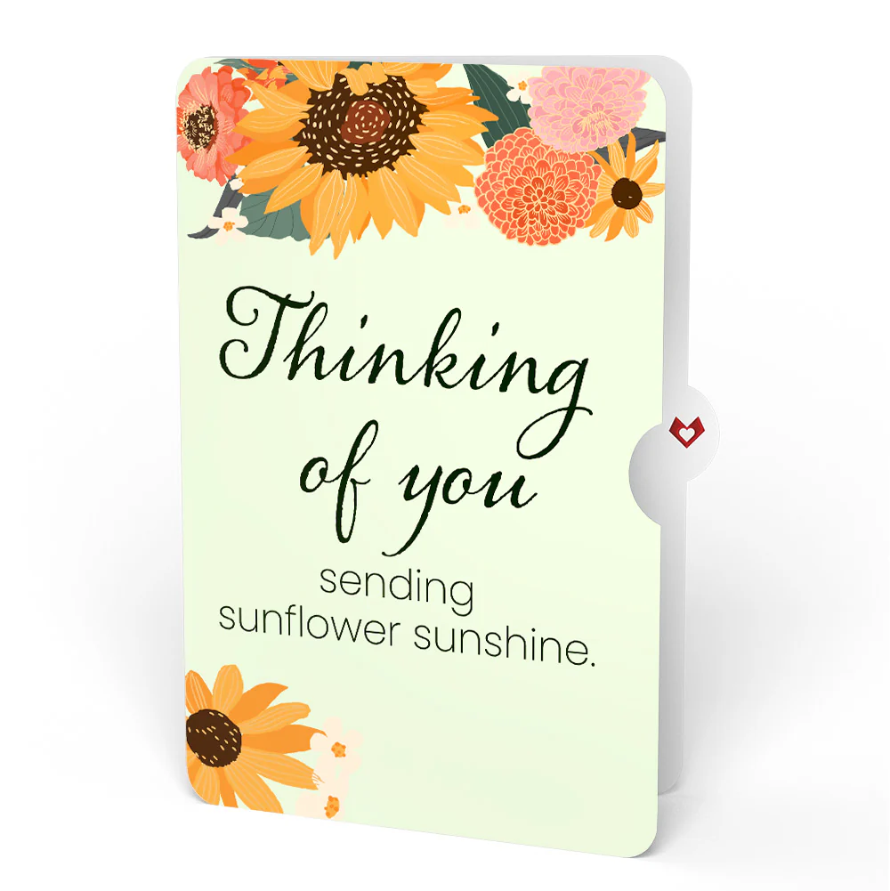 Sunflower Butterflies Thinking of You Pop-Up Card and Sentiment Set - Image 4